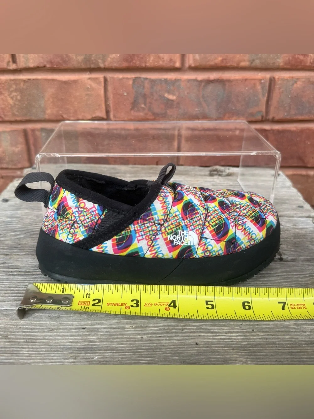North Face Little Kids SZ 12 Thermoball Traction Mule ll Slippers Shoes Print
